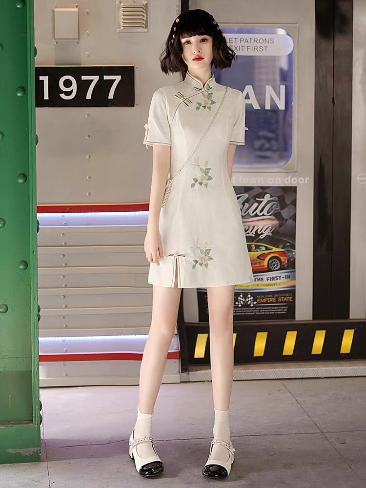 Qipao Cheongsam Dress - Shan Cha - Jianxi Hanfu