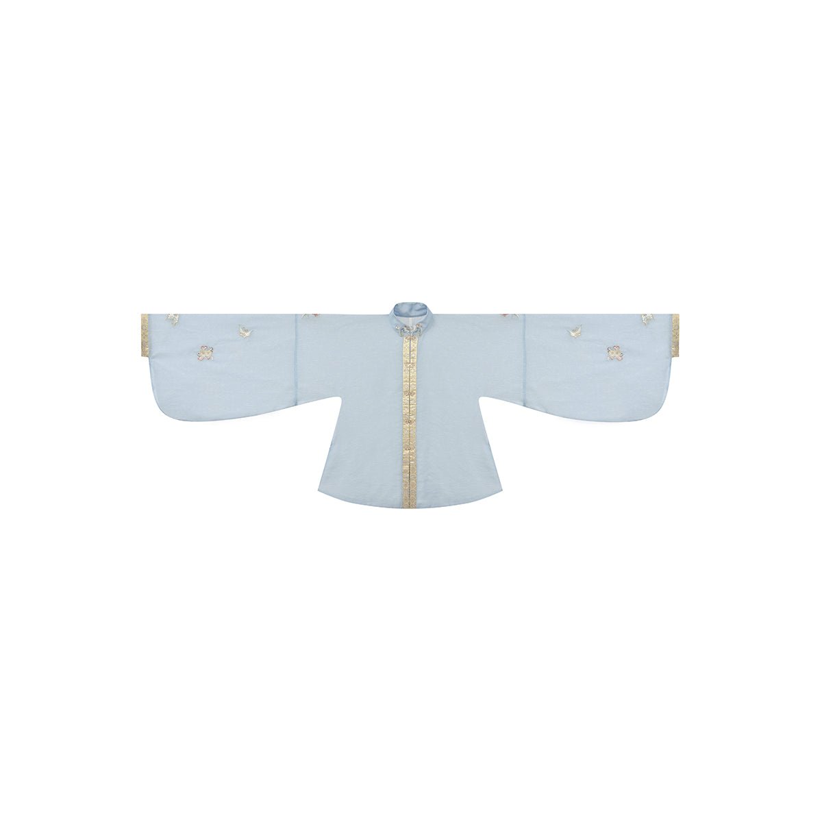 blue chinese mamian skirt spring dress-Jianxi Hanfu