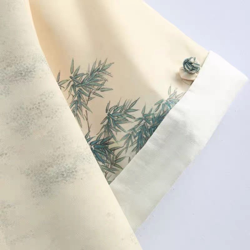 tang suit chinese style men's summer shirt-Jianxi Hanfu