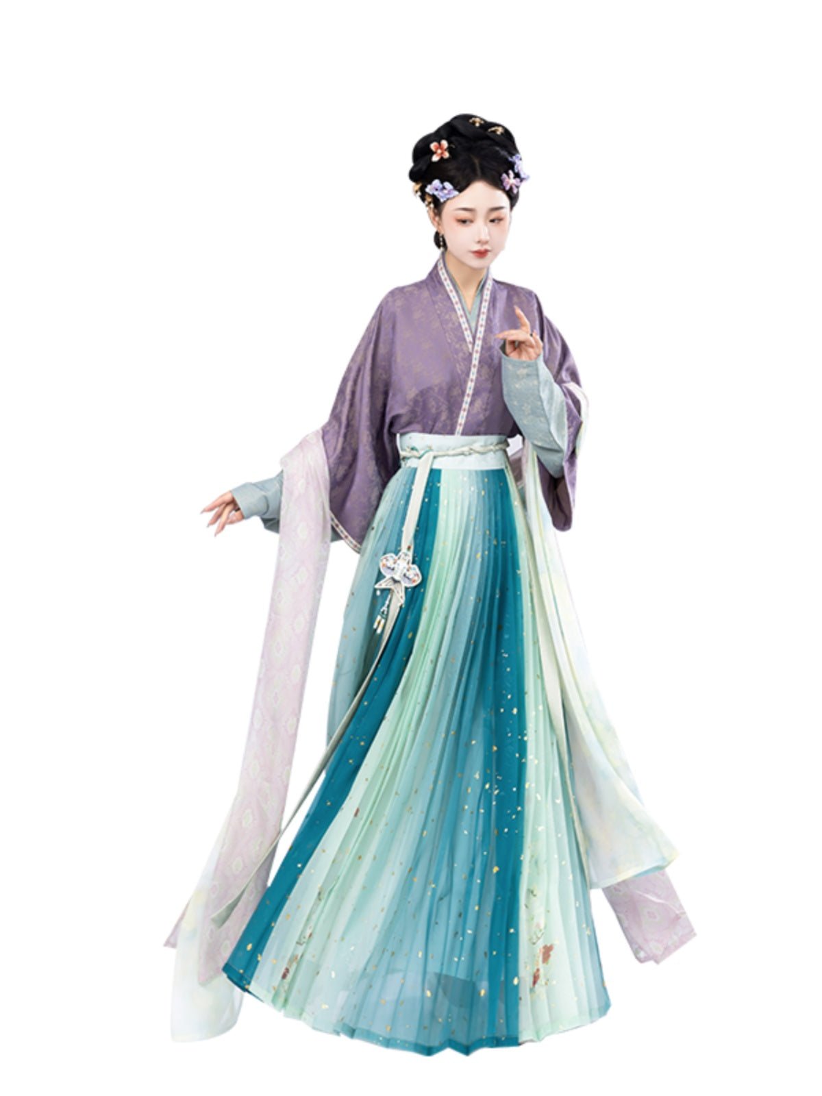 purple beizi song dynasty cloth -Jianxi Hanfu