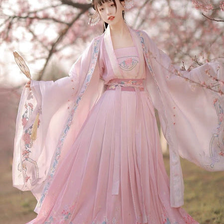 Song Dynasty Clothing Pink Hanfu Ruqun Dress Women's Dress Song Dynasty Clothing Pink Hanfu Ruqun Dress Women's Dress