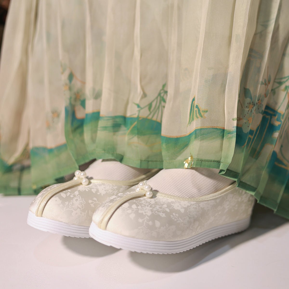 Spring Song Dynasty Hanfu Shoes - Jianxi Hanfu