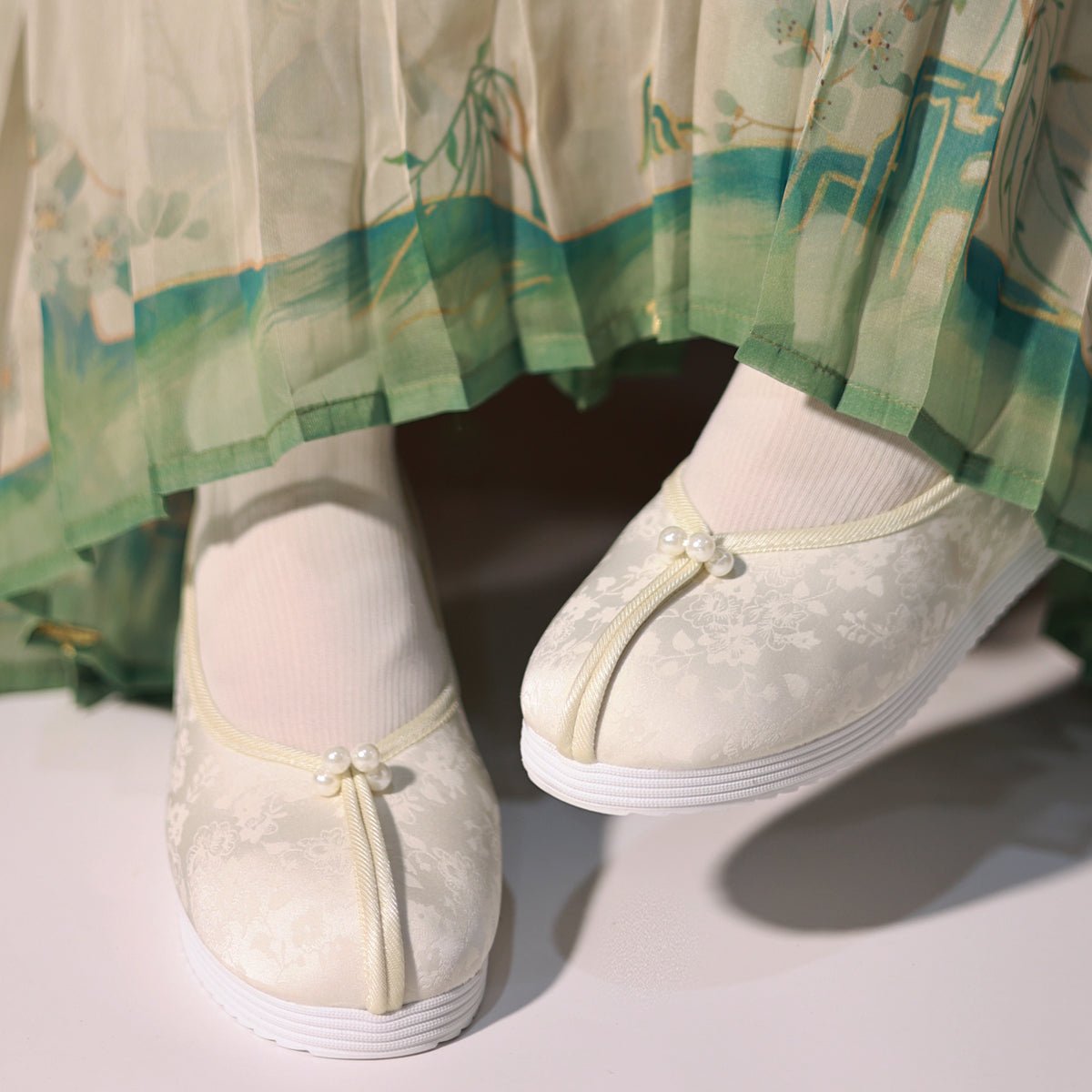 hanfu shoes song dynasty cloth women's shoes-Jianxi Hanfu