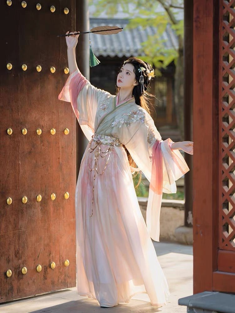 spring tour girls dress wei jin dynasty hanfu ruqun-Jianxi Hanfu