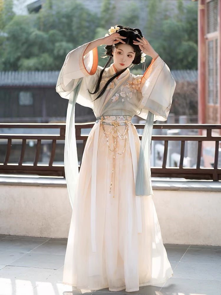 spring girls dress wei jin dynasty hanfu ruqun-Jianxi Hanfu