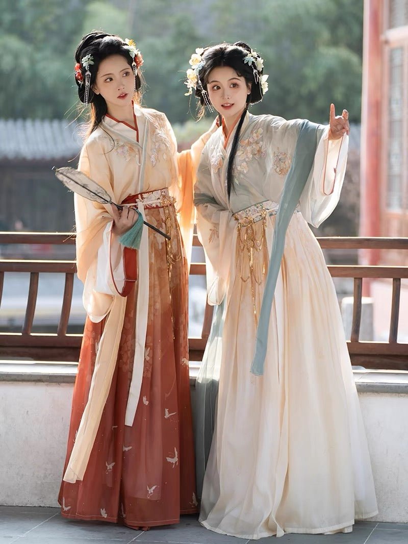 spring girls dress wei jin dynasty hanfu ruqun-Jianxi Hanfu