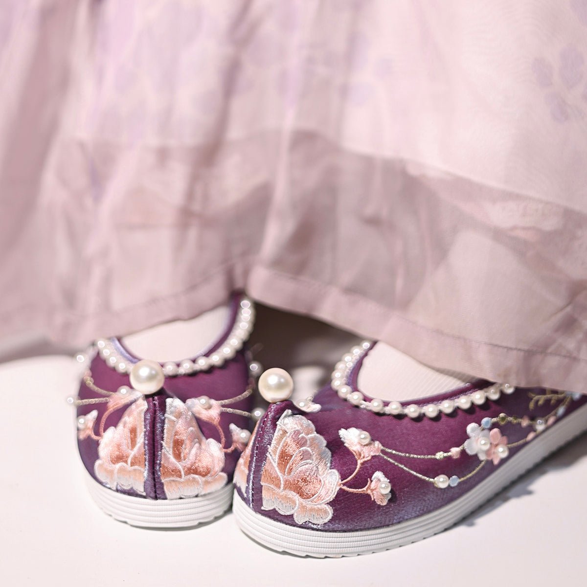 Su Yang Pearl Hanfu Shoes - Jianxi Hanfu