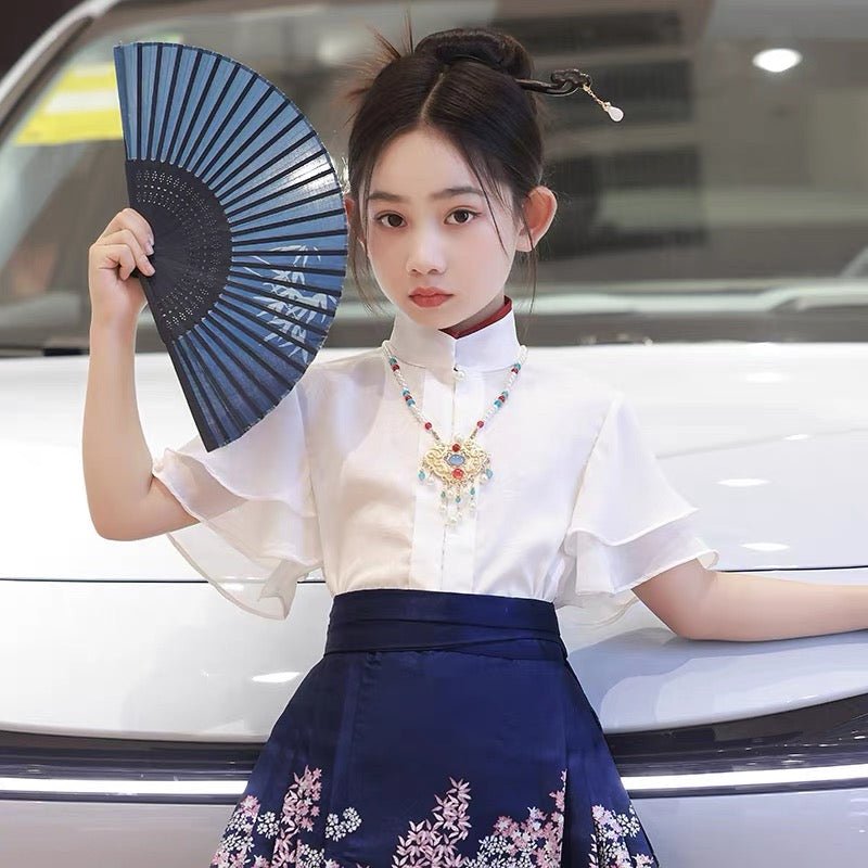 Summer tops of Chinese - style children's Hanfu - Jianxi Hanfu