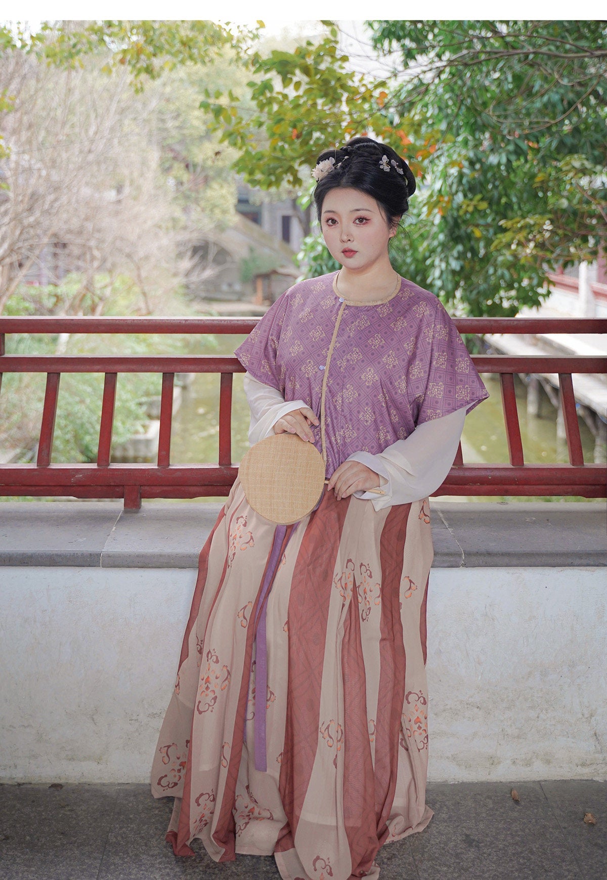 women's tang dynasty summer plus size red hanfu dress - Jianxi Hanfu