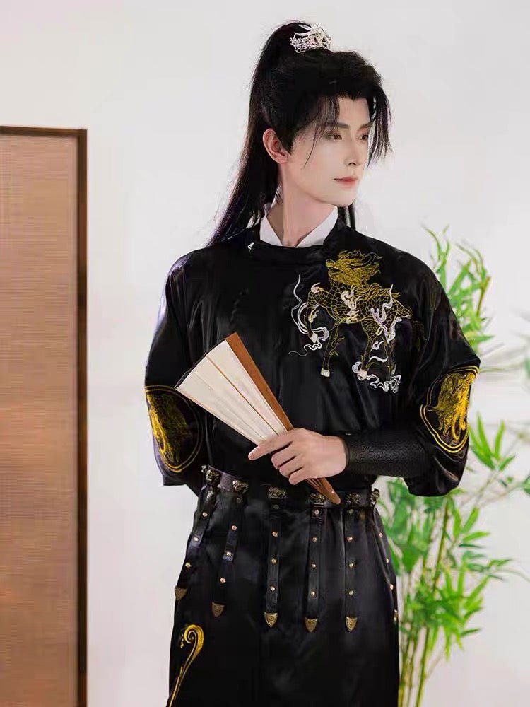 Tang Dynasty Men's Hanfu Qi Lin - Jianxi Hanfu