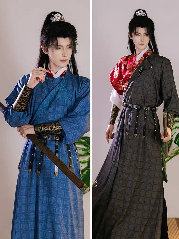 Tang Dynasty Men's Hanfu Zhui Feng - Jianxi Hanfu