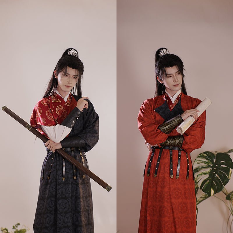 Tang Dynasty Men's Hanfu Zhui Feng - Jianxi Hanfu