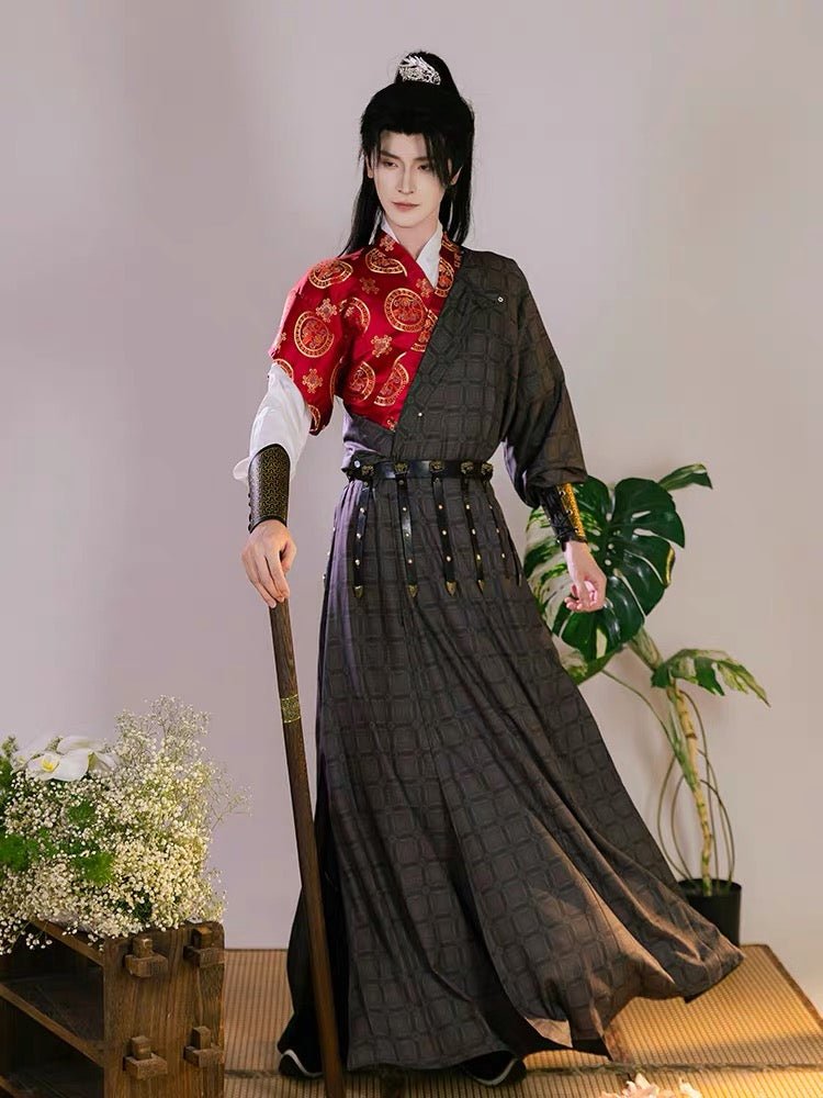 Tang Dynasty Men's Hanfu Zhui Feng - Jianxi Hanfu