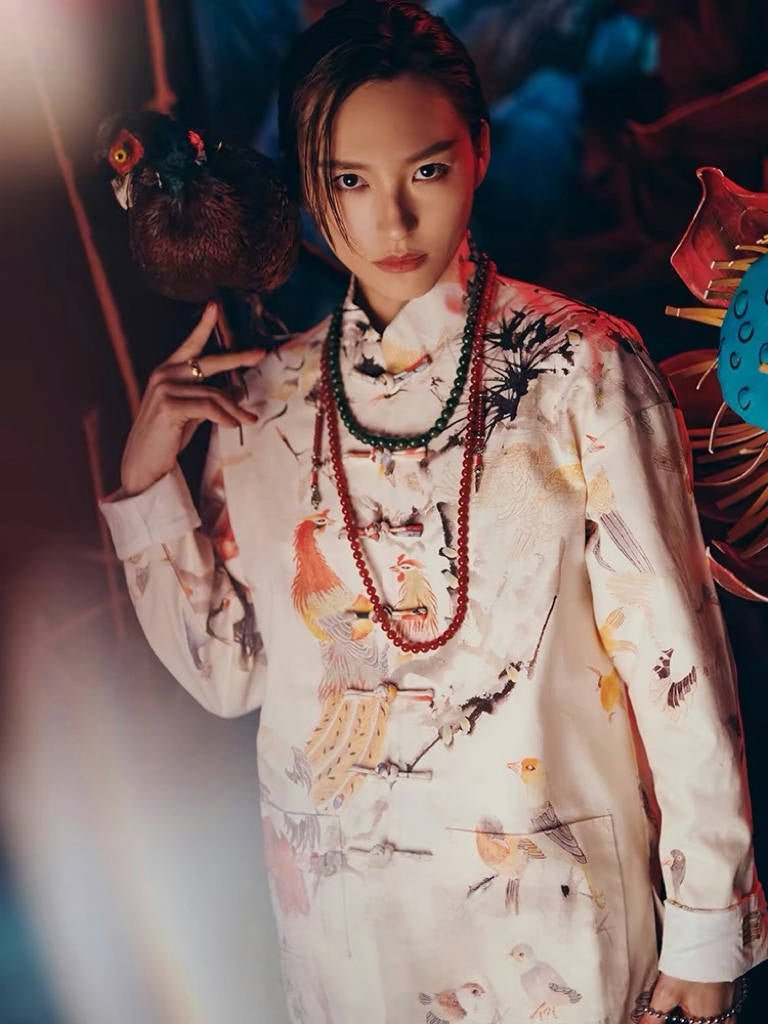 Tang Dynasty Modern Hanfu Tang Suit - Bai Niao Chao Feng - Jianxi Hanfu
