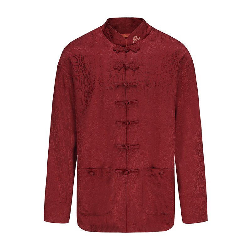 Red jacket tang suit-Jianxi Hanfu