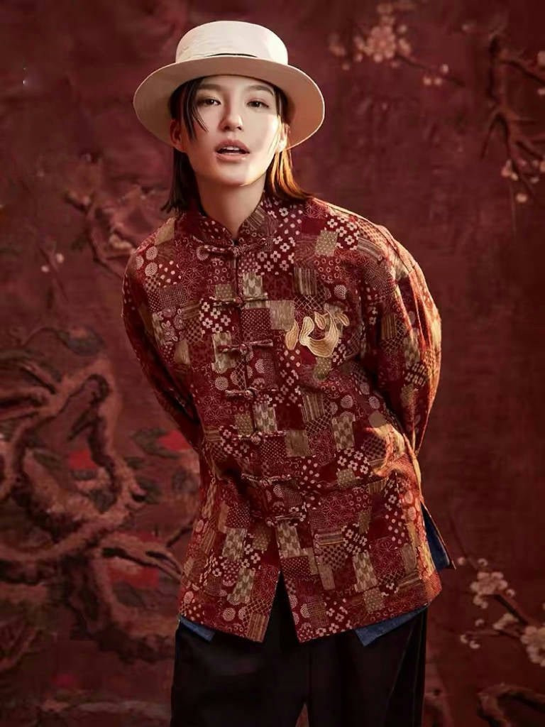 Tang Dynasty Modern Hanfu Tang Suit Jacket - Heart - Jianxi Hanfu