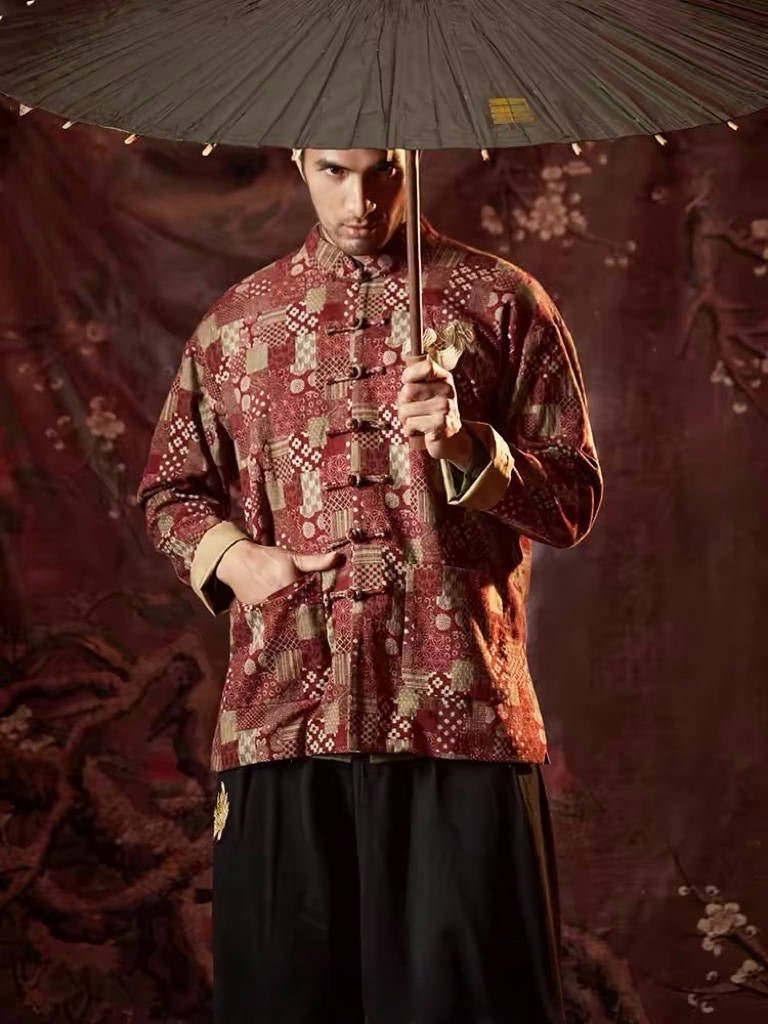 Tang Dynasty Modern Hanfu Tang Suit Jacket - Heart - Jianxi Hanfu