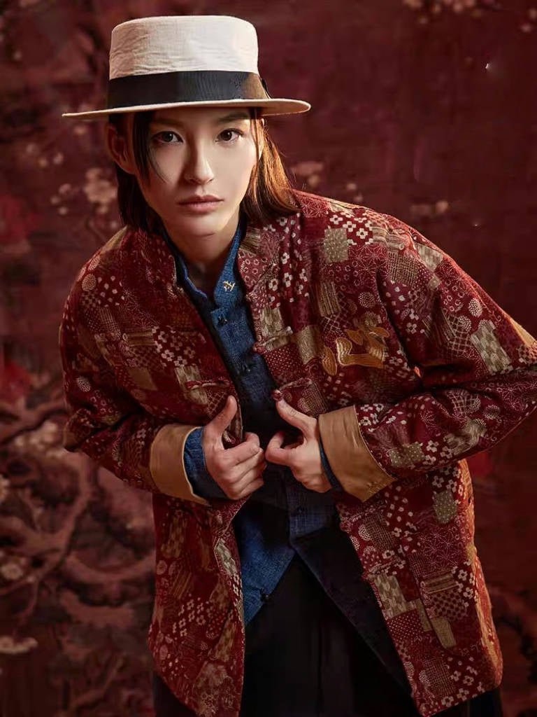 Tang Dynasty Modern Hanfu Tang Suit Jacket - Heart - Jianxi Hanfu