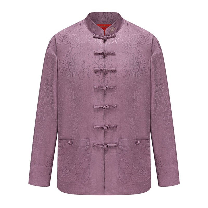 tang suit jacket purple chinese tangzhuang-Jianxi Hanfu