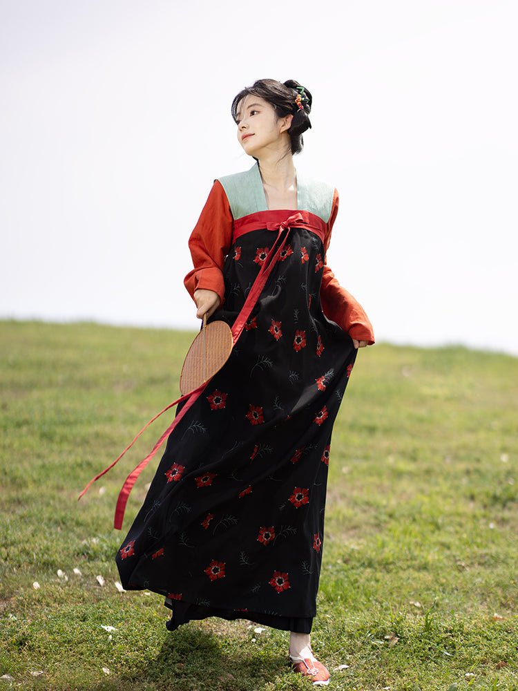 tang dynasty women's spring ruqun dress - Jianxi Hanfu