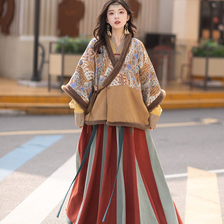 chinese tang dynasty women's ruqun dress - Jianxi Hanfu