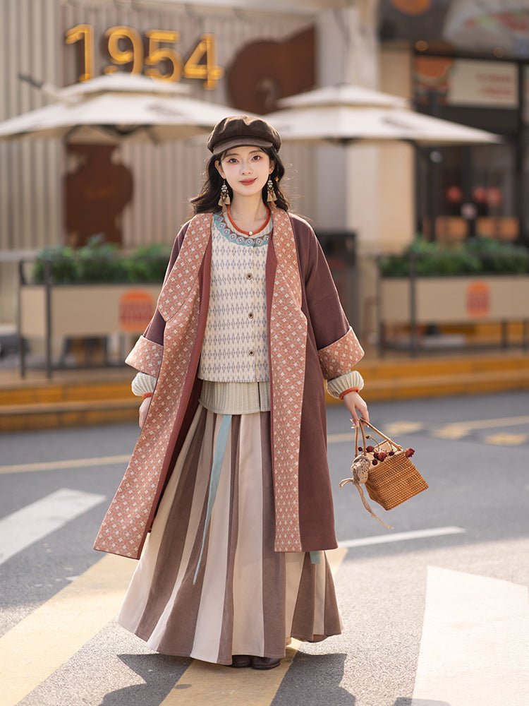 new chinese style women's winter hanfu ruqun dress - Jianxi Hanfu