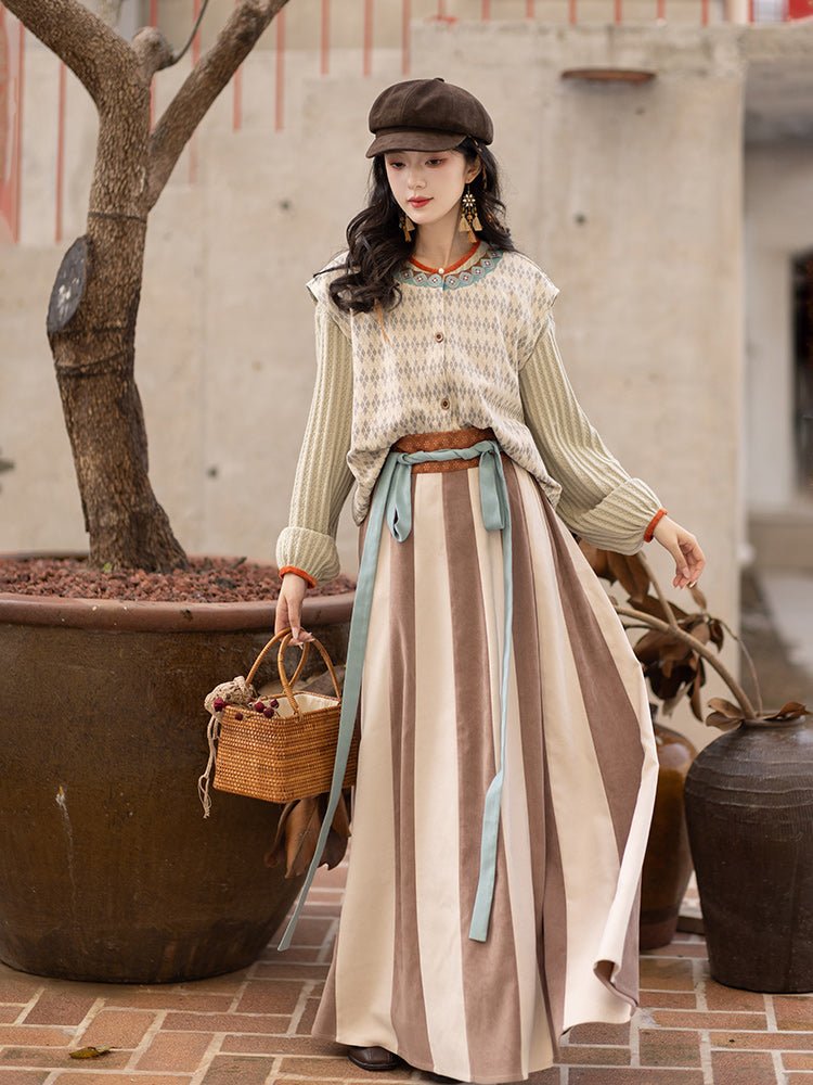 new chinese style tang dynasty women's winter hanfu ruqun dress - Jianxi Hanfu