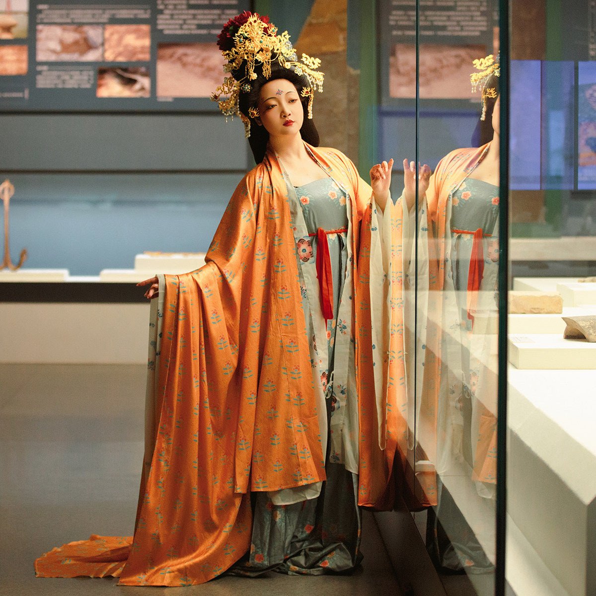 chinese tang dynasty women's plus size hanfu - Jianxi Hanfu