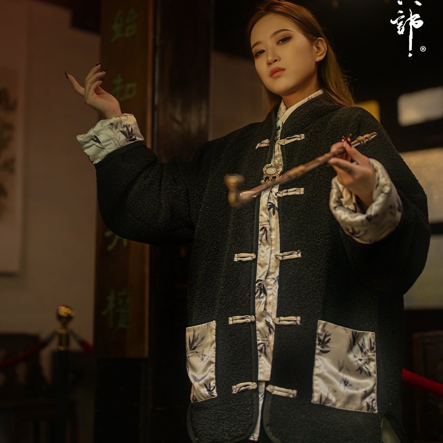 New Chinese Style Tang Suit Unisex Kung Fu Master Jacket Bamboo