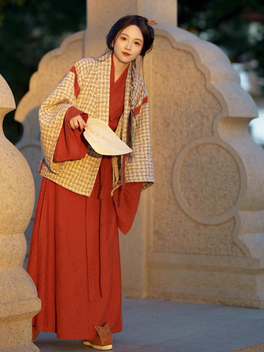 wei jin dynasty women's hanfu ruqun poqun girls' dress-Jianxi Hanfu