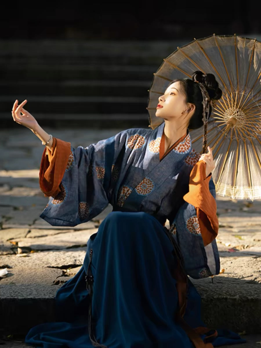 wei jin dynasty women's hanfu ruqun bapoqun girls' dress-Jianxi Hanfu