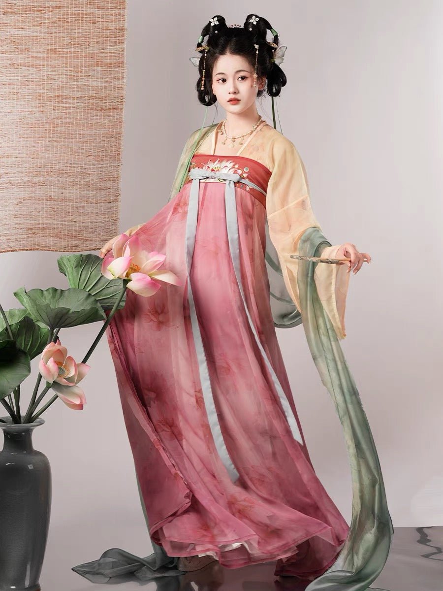 qixiong ruqun girls summer dress-Jianxi Hanfu