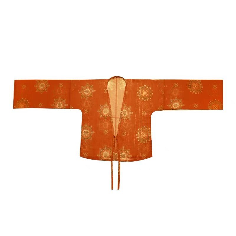 red qixiong ruqun summer girls dress-Jianxi Hanfu