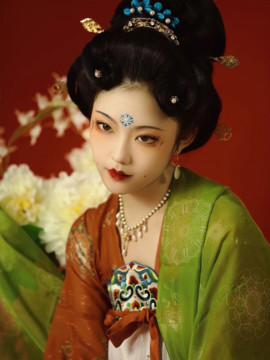 red/grteen qixiong ruqun summer dress-Jianxi Hanfu