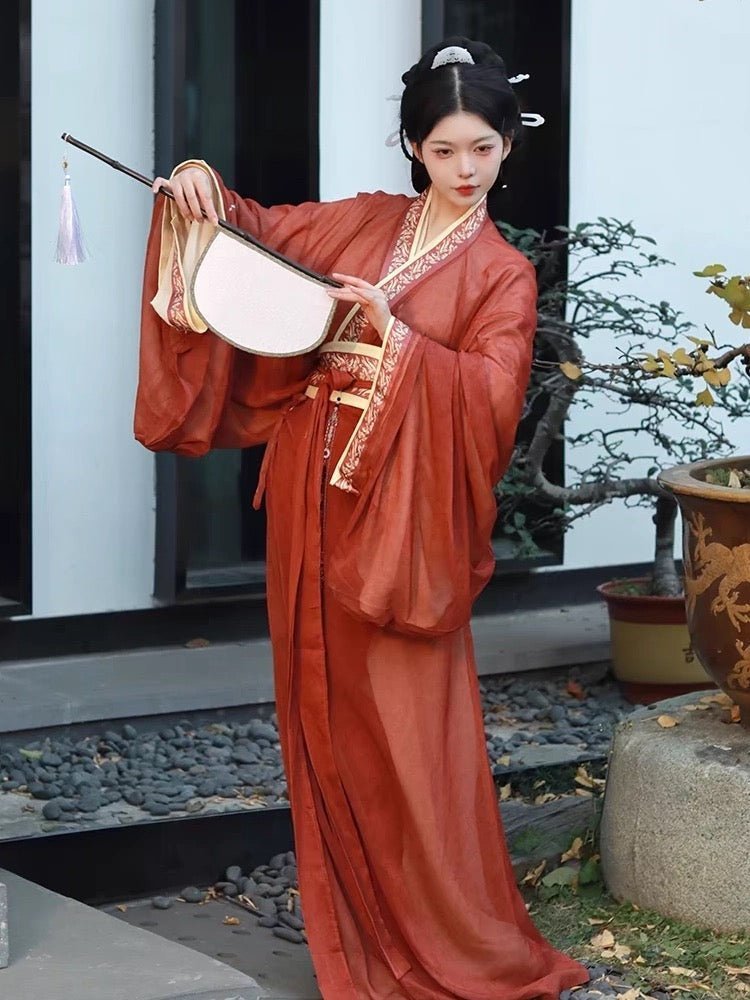 Hanfu Straight-front Robe(zhiju): A Millennium of Elegance - Jianxi Hanfu