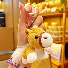2026 Year of the Horse Benmingnian Plush Keychains Couple Backpack Small Charms - Jianxi Hanfu