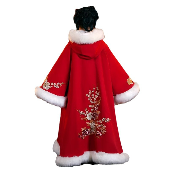 baby clothes baby costume Chinese traditional children's Hanfu warm cloak for New Year - Jianxi Hanfu