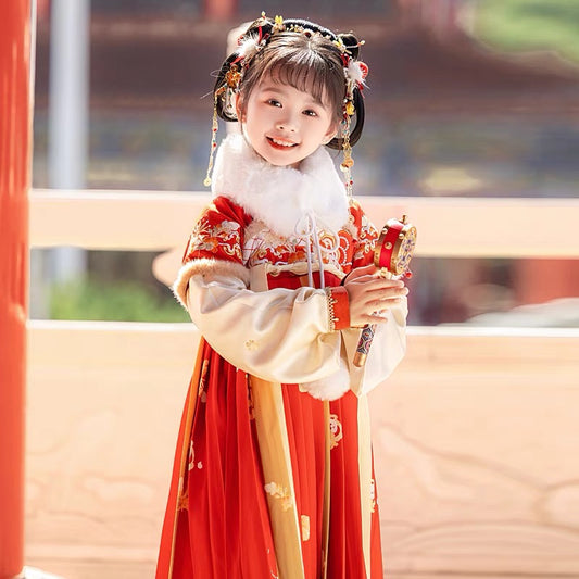 baby clothes baby costume Girls' Winter Hanfu Ruqun - Jianxi Hanfu