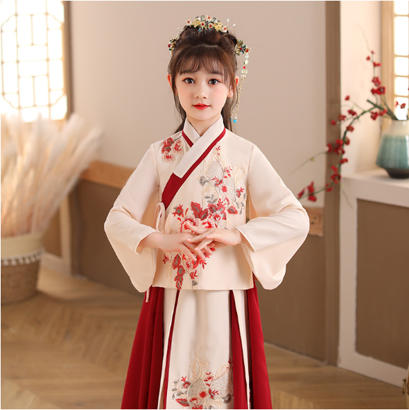 baby clothes baby costume Children's Chinese Hanfu dresses for New Year and Christmas - Jianxi Hanfu