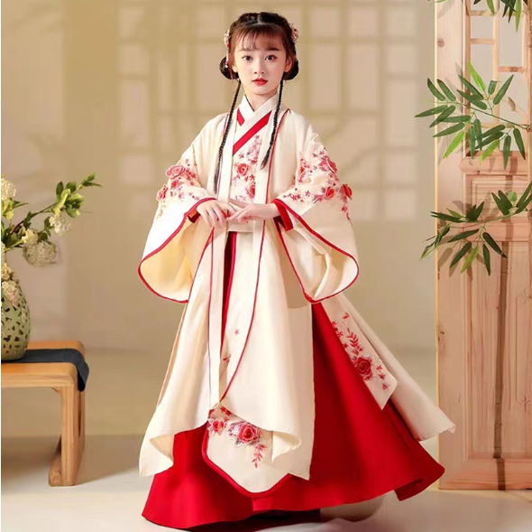 baby clothes baby costume Children's Chinese Hanfu dresses for New Year and Christmas - Jianxi Hanfu