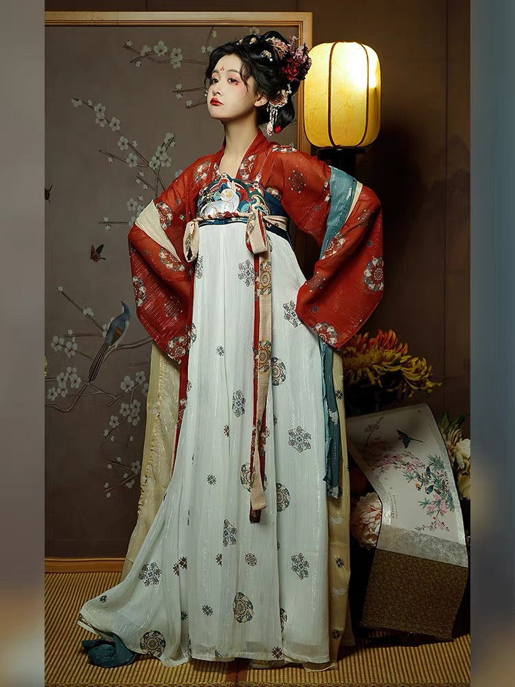 tang dynasty hanfu Empress Wu Zetian-Jianxi Hanfu