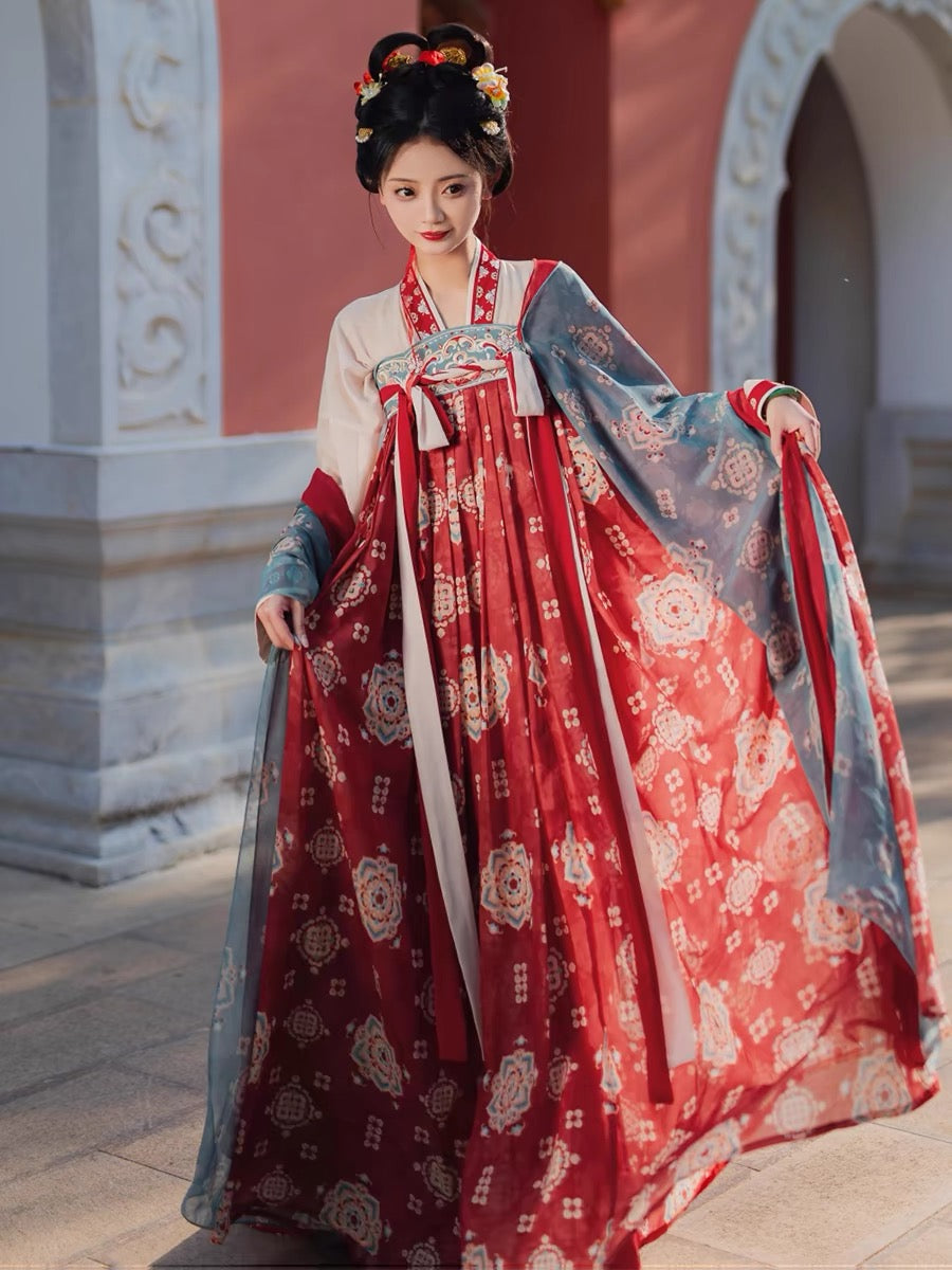 tang dynasty hanfu Empress Wu Zetian-Jianxi Hanfu