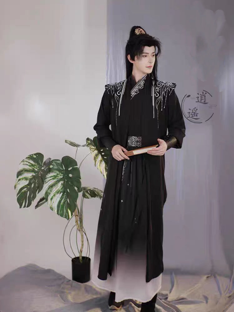 Chinese male hanfu song dynasty clothes men's hanfu rope Chinese wuxia costume men's clothes - Jianxi Hanfu