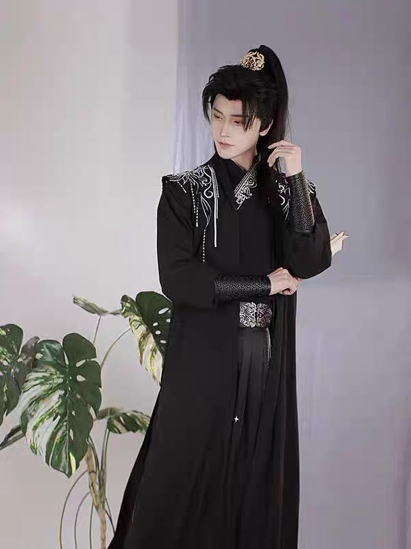 Chinese male hanfu song dynasty clothes men's hanfu rope Chinese wuxia costume men's clothes - Jianxi Hanfu