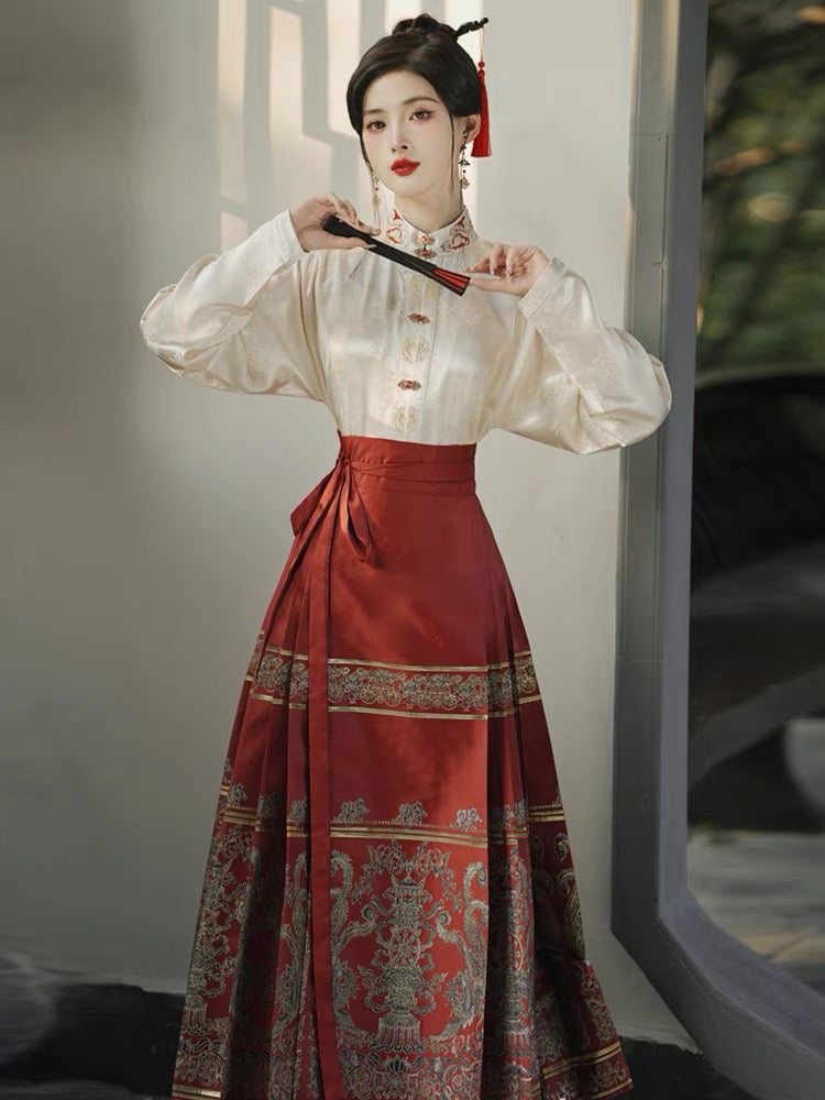 Asian wedding dress ming clothing_Jianxi Hanfu