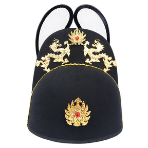 ming dynasty Golden-thread Yishan Crown sun dragon pattern - Jianxi Hanfu