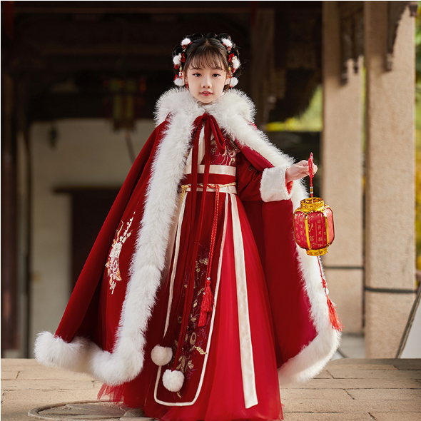 baby clothes baby costume Children's Hanfu Chinese Spring Festival New Year Dress - Jianxi Hanfu