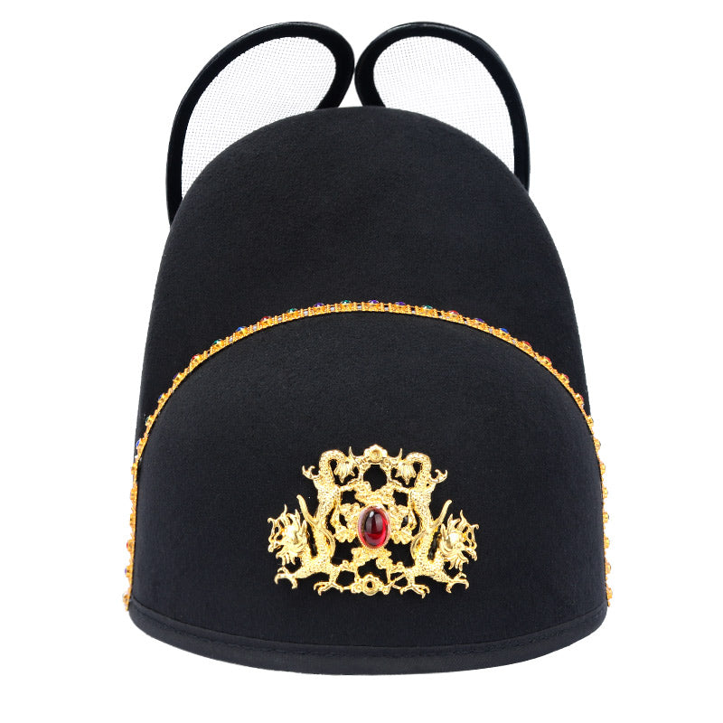 ming dynasty emperor Golden-thread Yishan Crown dragon pattern - Jianxi Hanfu