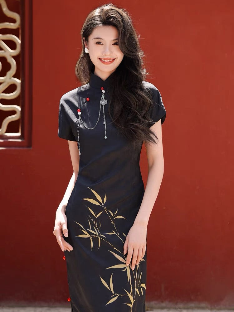 cheongsam dress modern hanfu qipao women hanfu-Jianxi Hanfu