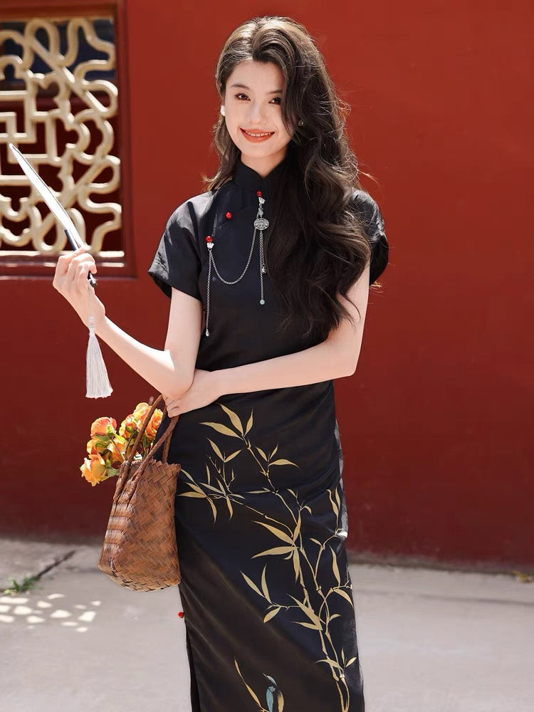 cheongsam dress modern hanfu qipao women hanfu-Jianxi Hanfu